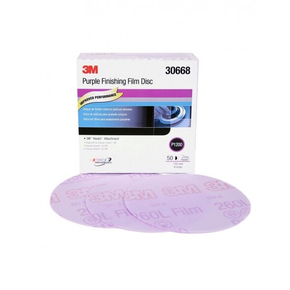 3M Hookit Finishing Film Abrasive Disc 260L, P1200